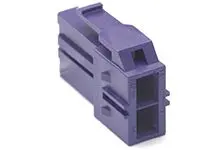 Molex 151049 Buchse Steckverbindergehäuse 6.5 mm, 2-polig / 2-reihig Gerade