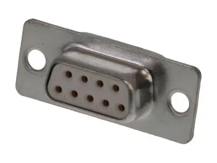 Molex 172704 D-Sub-Steckverbinder 1 Gerade, 9-polig 2.84 mm Raster, Frontplattenmontage Buchse, mit Flansch
