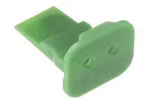 Produktfoto 1 von Molex 93448 Kfz-Steckverbinderzubehör, Keilverriegelung, Stecker, 2-polig, Grün