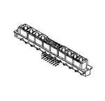 Produktfoto 1 von Molex 85056 DIN 41612 Stecker gewinkelt, 42-polig / 3-reihig, Raster 2.54 mm Raster Buchse