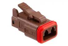 Produktfoto 1 von Molex 93445  Automotive, Kfz-Steckverbinder, Gehäuse, Stecker, 2-polig, Braun / 1-reihig
