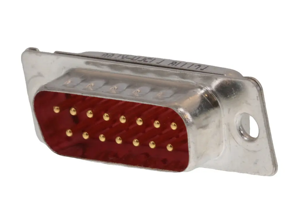 Molex 172704 D-Sub-Steckverbinder 2 Gerade, 15-polig 2.84 mm Raster, Frontplattenmontage Stecker, mit Flansch