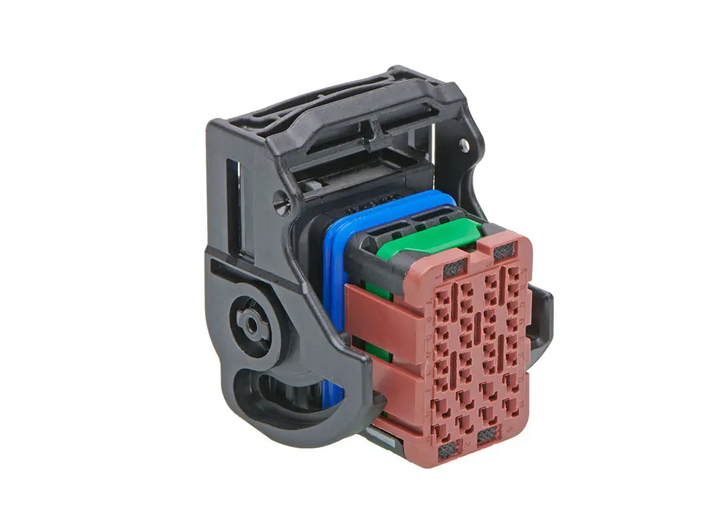 Produktfoto 1 von Molex 64319 Steckverbindergehäuse, CMC-Buchse, Buchse, 32-polig, Braun / 4-reihig