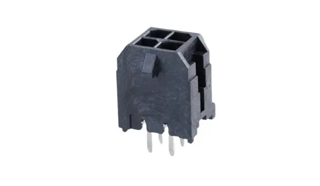Molex 47053 Leiterplattenleiste Vertikal, 4-polig / 2-reihig, Raster 3 mm Raster Durchsteckmontage, Kabel-Platine,