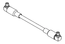 Produktfoto 1 von Molex 89761 Koaxialkabel Stecker, 50 Ω Stecker, 152.4 mm, Gerade / MMCX