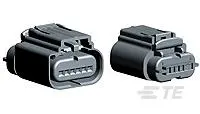 Produktfoto 1 von TE Connectivity 14381 Serie Gehäuse Polyamid Glasfaser, Buchse, Gerade, 6-polig, Kfz-Steckverbinderzubehör für Stecker,
