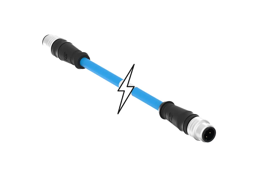 Produktfoto 1 von Molex 120108, 4-polig konfektioniertes Sensorkabel, M12, Gerade Stecker 4 / M12, Gerade Stecker, Länge 30 m
