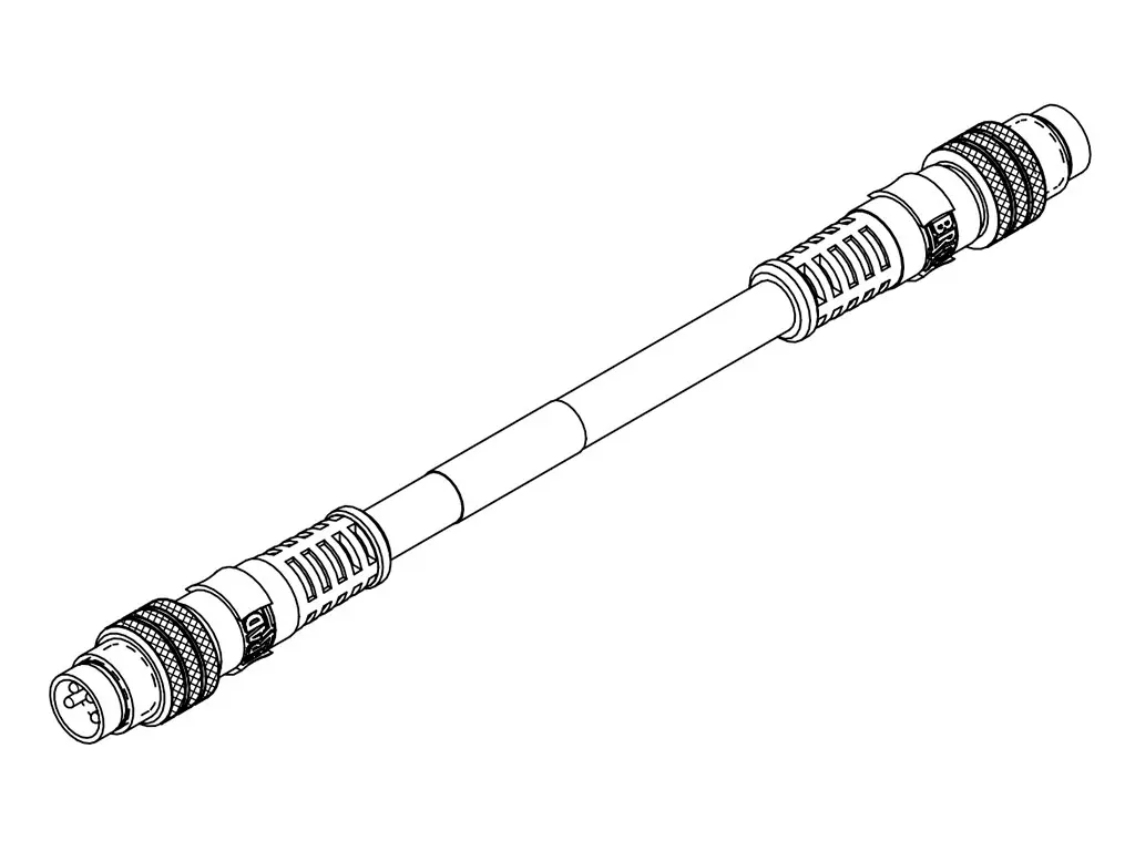 Produktfoto 1 von Molex 120359, 4-polig konfektioniertes Sensorkabel, Gerade Stecker 4 / Gerade Stecker, Länge 20 m