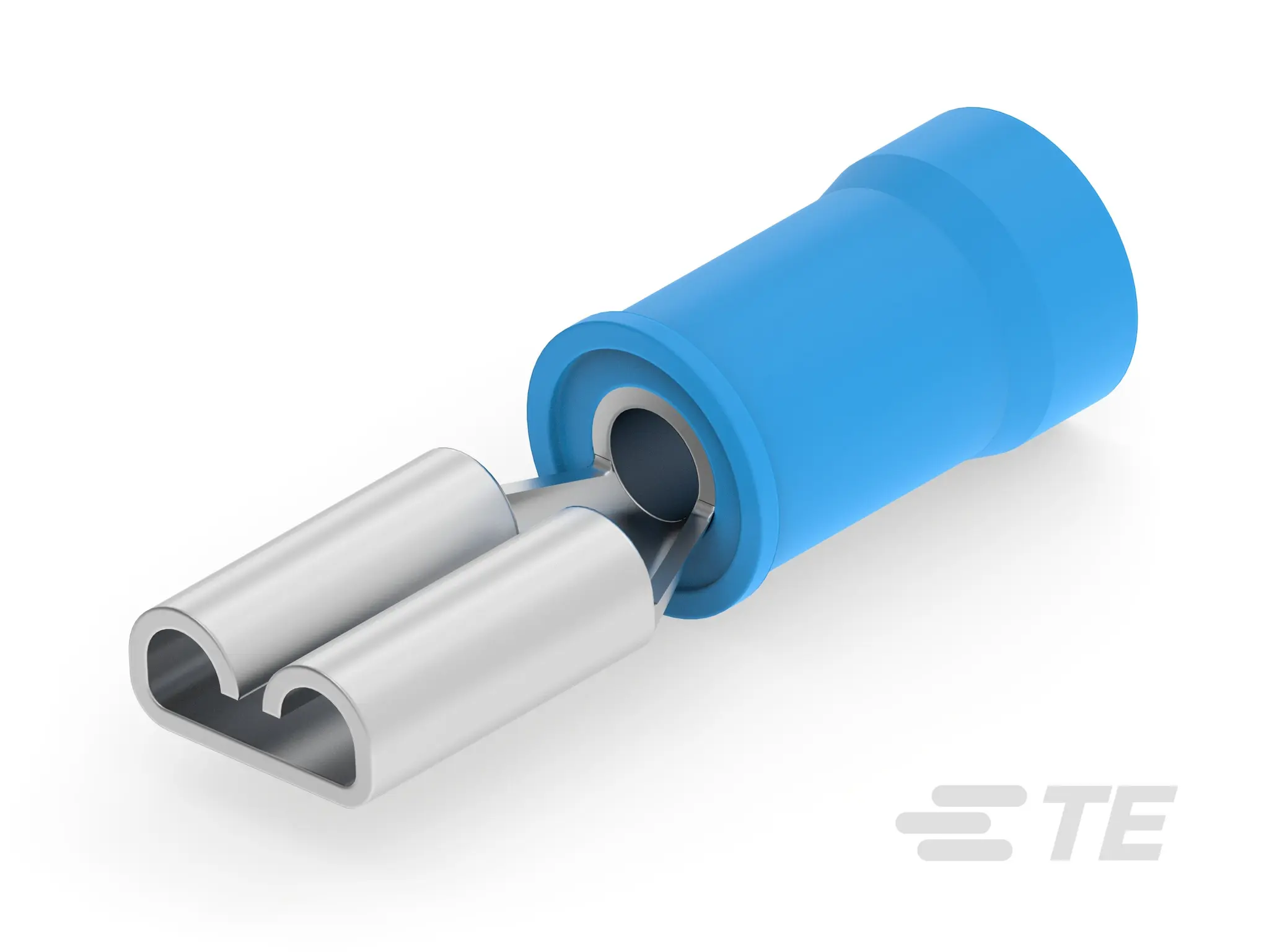 Produktfoto 1 von TE Connectivity Faston Ringkabelschuh, Isoliert 16 AWG, Nylon, Blau, 13.5 AWG max.AWG, 5 mm