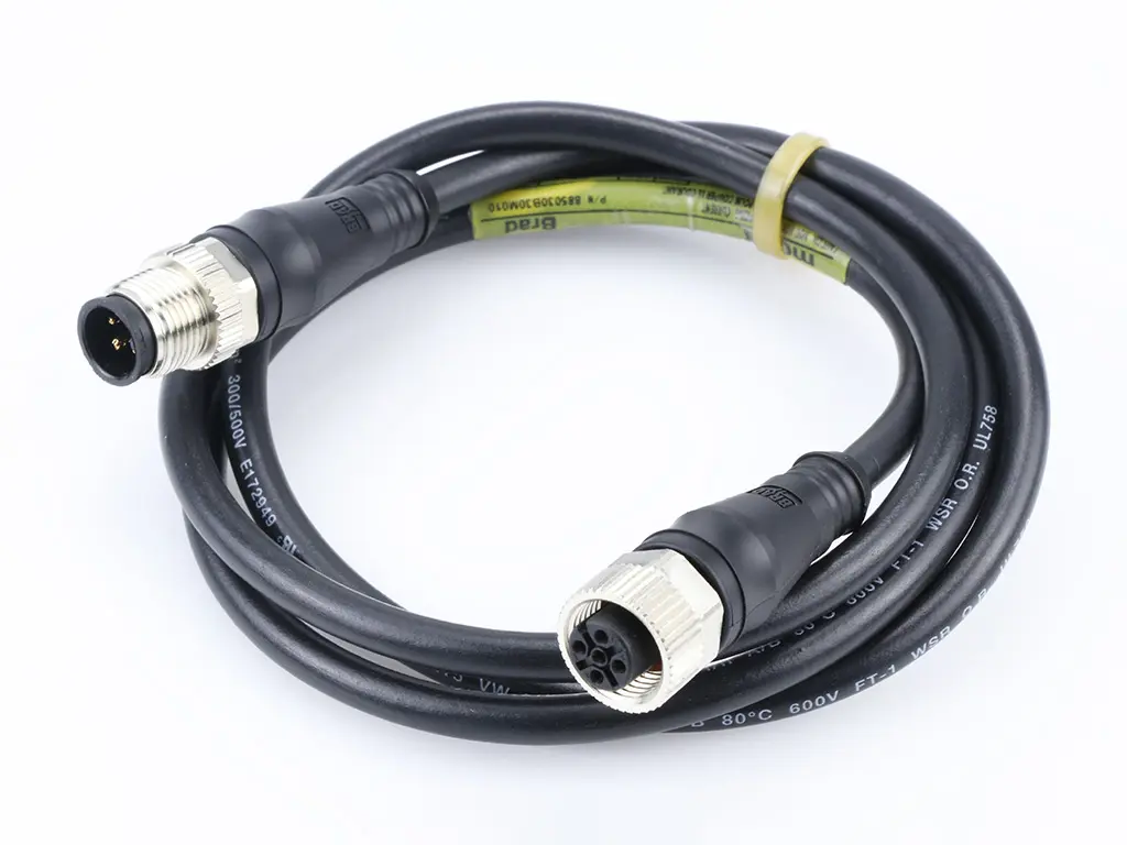Produktfoto 1 von Molex 120066, 5-polig Sensor-Betätigungselementkabel, M12, Gerade Stecker 5 / M12, Gerade Buchse, Länge 10 m