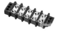 Produktfoto 1 von TE Connectivity Klemmstreifen Vertikal Messing 2-reihig 25A, Raster 11.1 mm, 300 6-32 Zinn