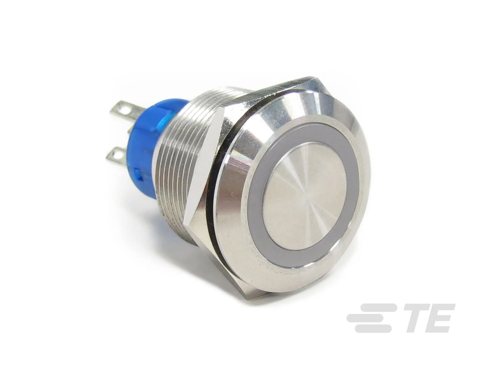 Produktfoto 1 von TE Connectivity AV22 Druckschalter Grün Beleuchtet Tastend Schraubanschlussklemme, SPST / 5A 250 V ac, IP67