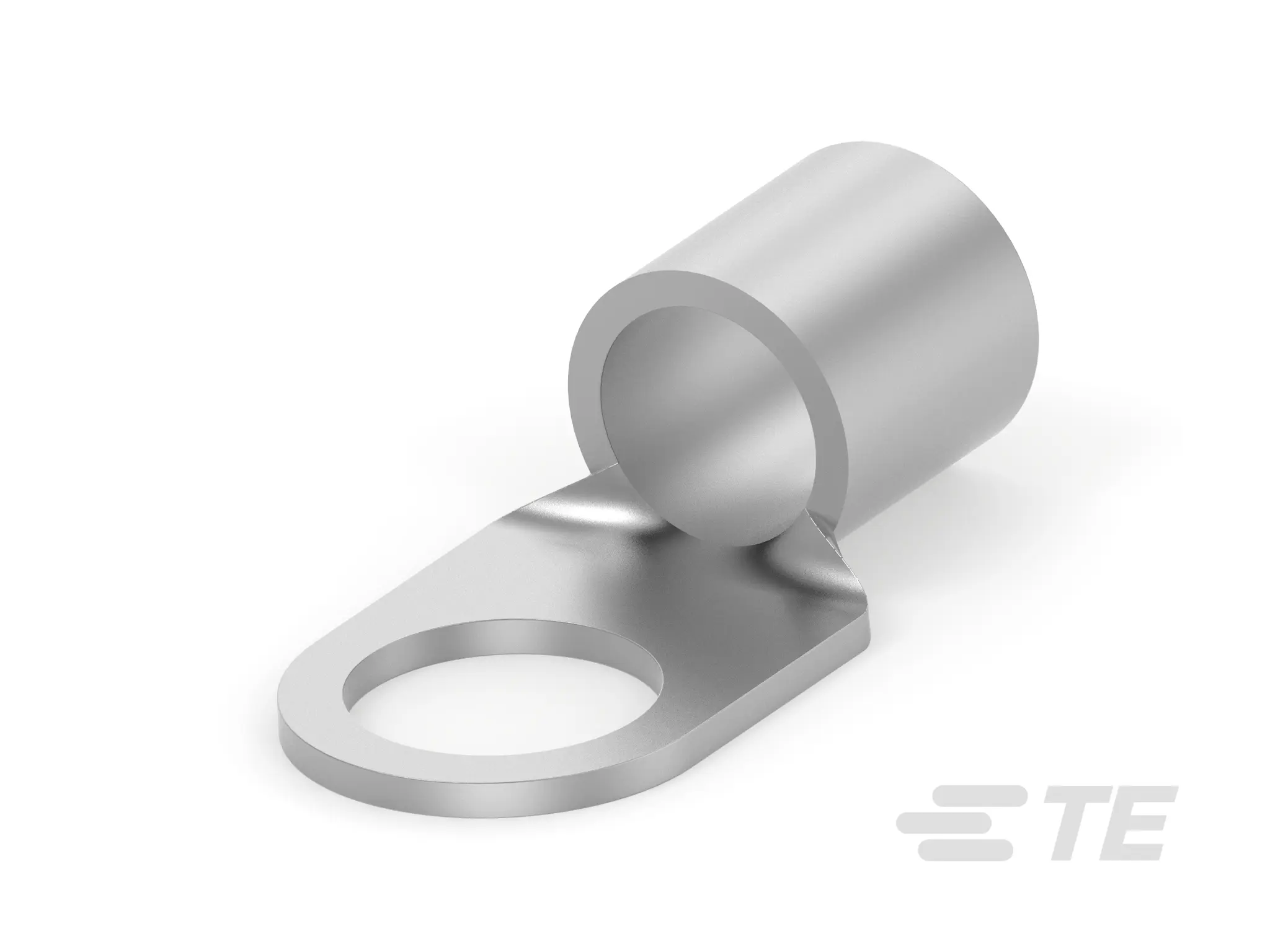 Produktfoto 1 von TE Connectivity Solistrand Ringkabelschuh, Unisoliert, Silber, 2 AWG max.AWG, innen ø 16.6 mm, M16