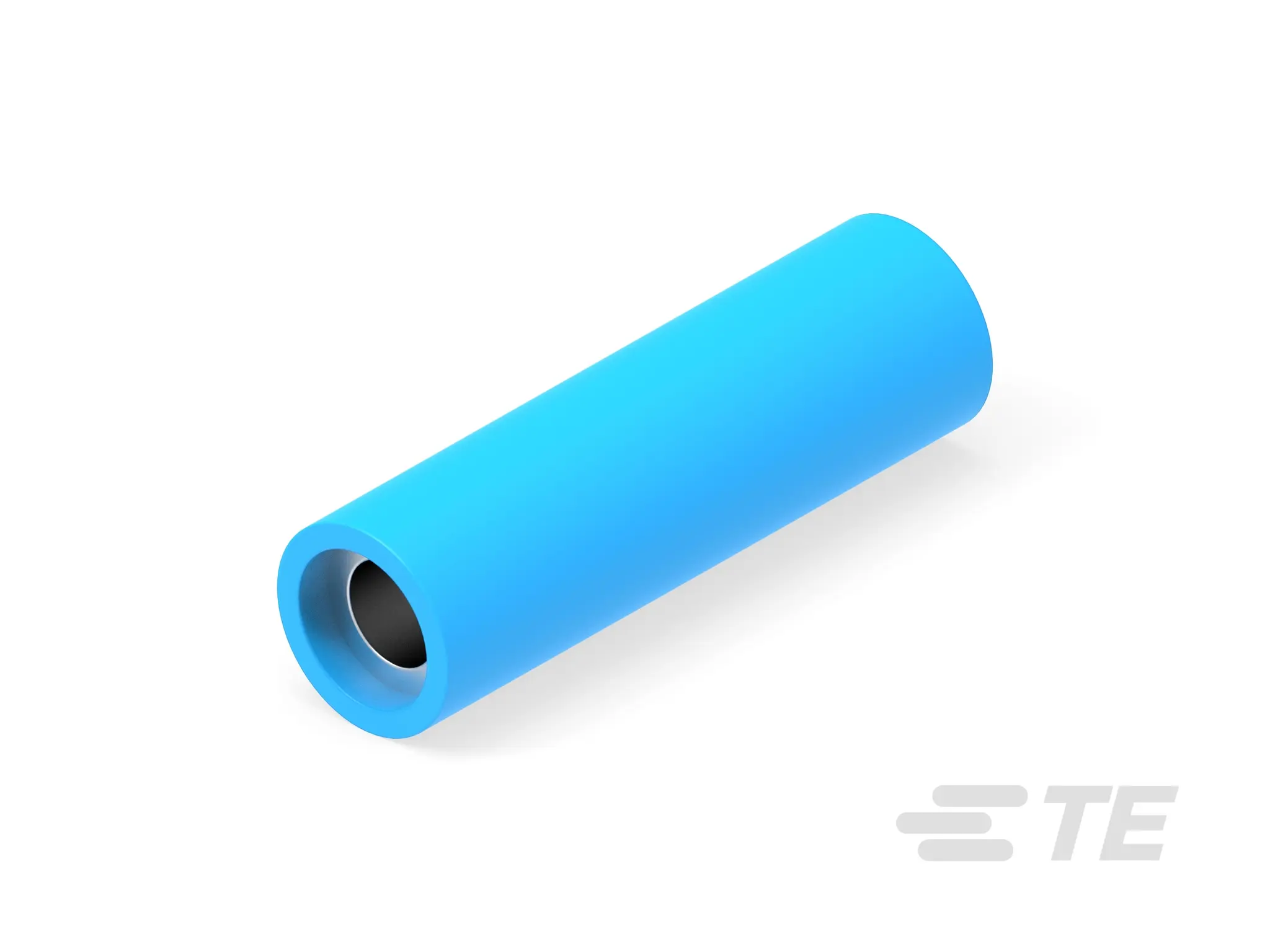 Produktfoto 1 von TE Connectivity 34133 Spleißverbinder, Parallel, Blau Isoliert, Ø 3.56 mm Zinn, Ges.L 19.3 mm, 14 AWG max.