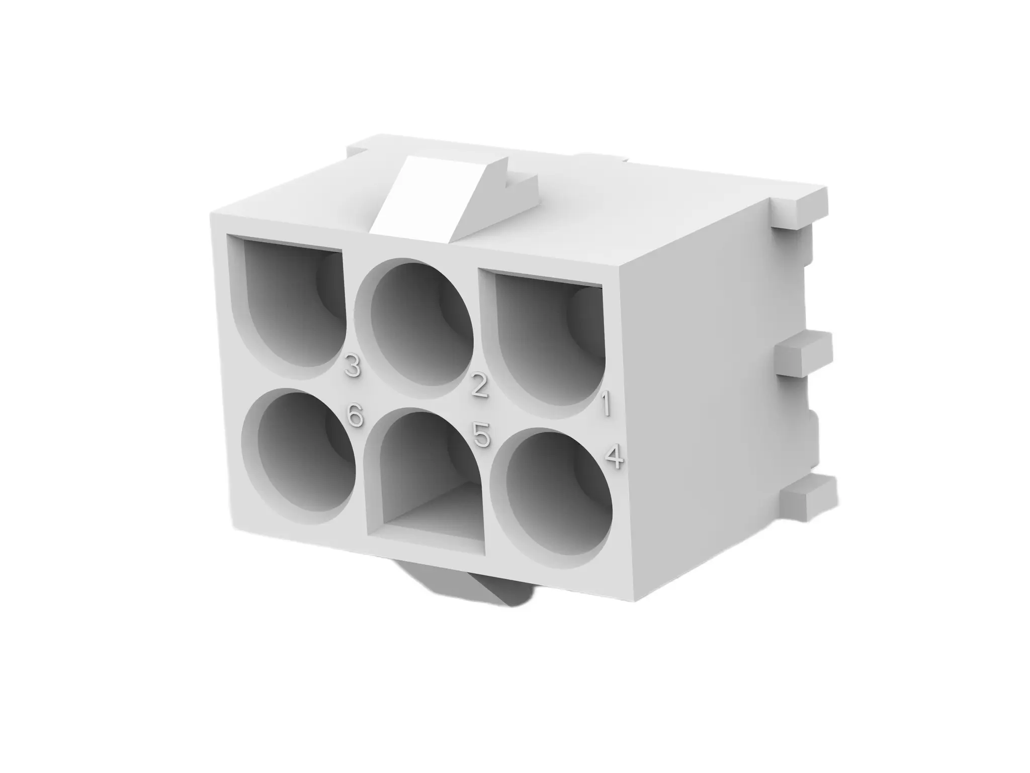 Produktfoto 1 von TE Connectivity MATE-N-LOK Leiterplattenleiste Vertikal, 6-polig / 2-reihig, Raster 6.35 mm Raster Platine,