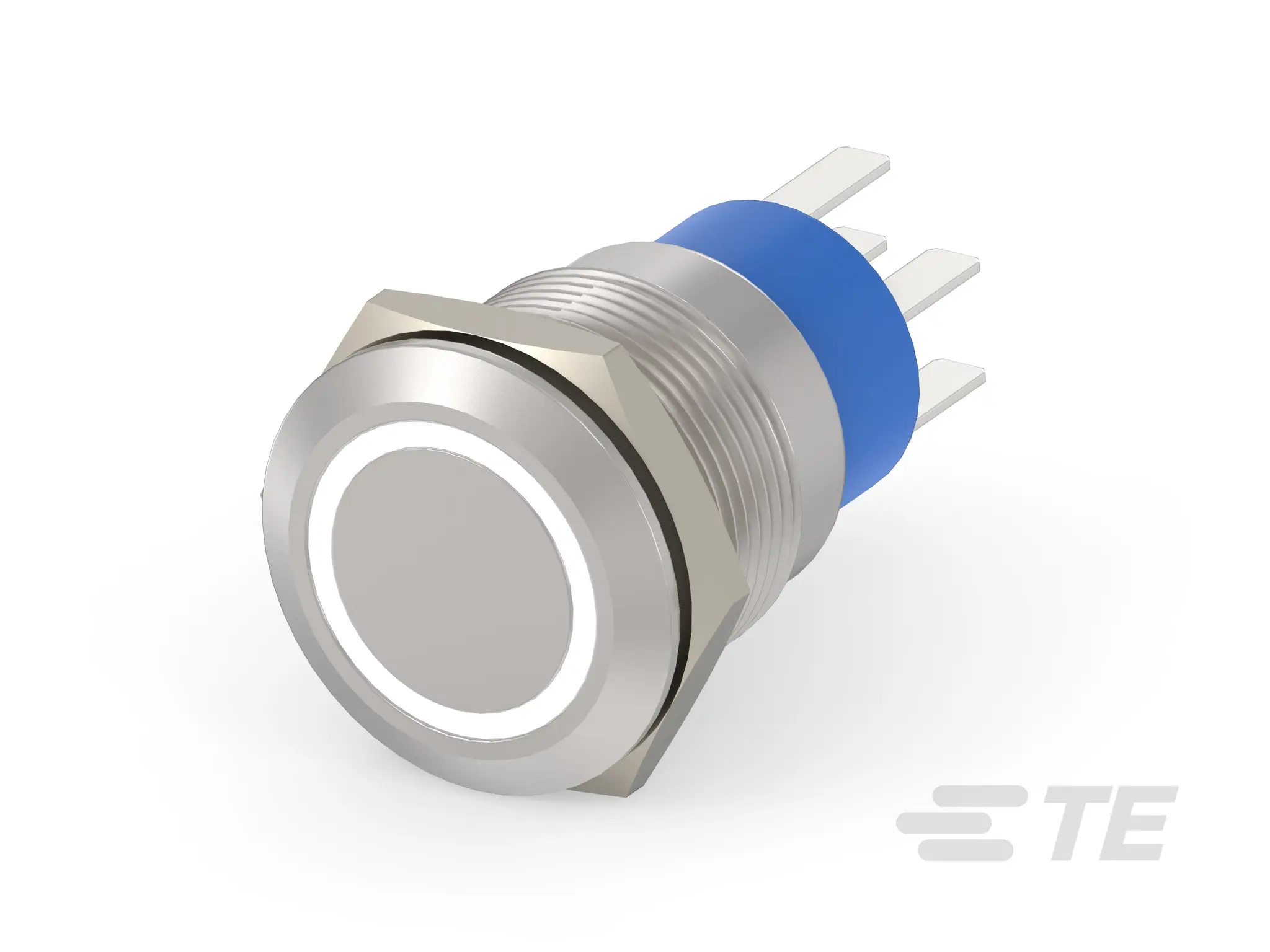 Produktfoto 1 von TE Connectivity Alcoswitch AV19 Druckschalter Beleuchtet Tastend Buchse, DPST / 3 A 250 V ac, IP40