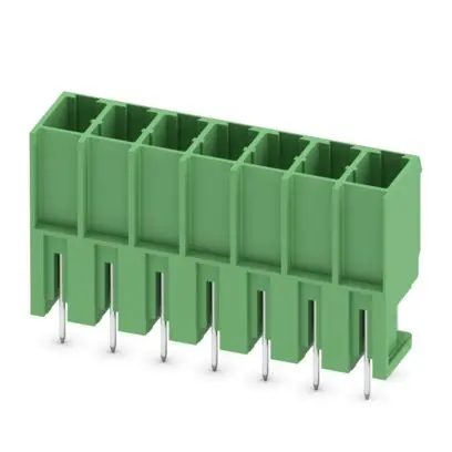 Produktfoto 1 von Phoenix Contact PCV Leiterplatten-Stiftleiste Gerade, 7-polig / 1-reihig, Raster 7.62mm, Ummantelt