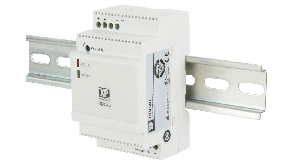 Produktfoto 1 von XP Power DDC30 DC/DC Konverter, 9V dc OUT 4 A DIN-Hutschiene 12V dc 1500 V 36 W -40 °C 70 °C