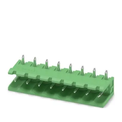 Phoenix Contact MSTB Leiterplattenleiste gewinkelt, 8-polig / 1-reihig, Raster 5 mm Raster Wellenlötmontage, COMBICON