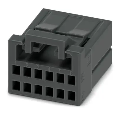 Produktfoto 1 von Phoenix Contact DD21PC Leiterplattensteckverbinder, 12-polig / 2-reihig, Raster 2.5 mm Crimpbefestigung