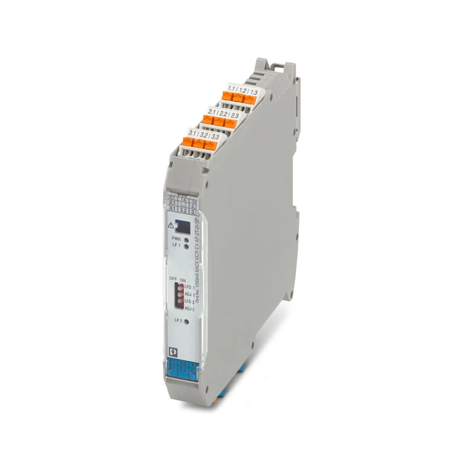 Produktfoto 1 von Phoenix Contact Serie 1290 Temperaturmessumformer 24 V, Spannung / Strom DIN-Hutschiene, IECEx, ATEX