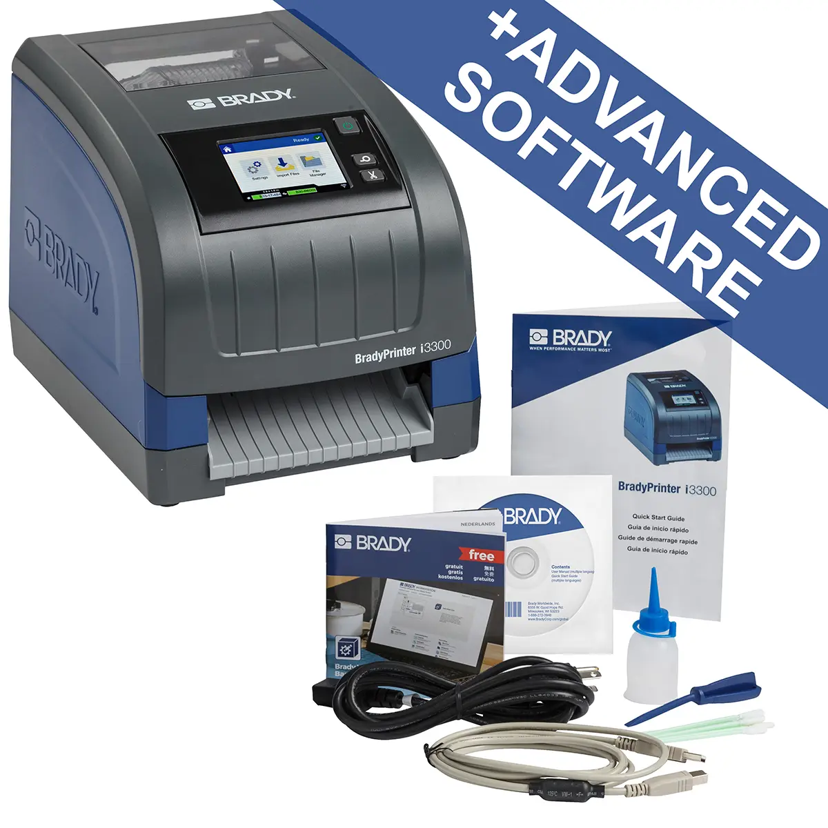 Produktfoto 1 von Brady i3300-C-EU-W-BWS Etikettendrucker bis 108 mm Etiketten Tragbares Gerät, USB