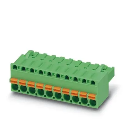 Produktfoto 1 von Phoenix Contact FKCT 2 Leiterplattensteckverbinder, 8-polig / 1-reihig, Raster 5.08 mm Steckfeder