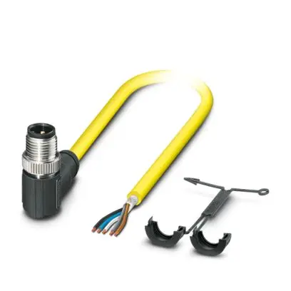 Produktfoto 1 von Phoenix Contact SAC, 5-polig Steuerleitung, M12, Rechtwinklig Stecker 5 / Gerade, Länge 5 m