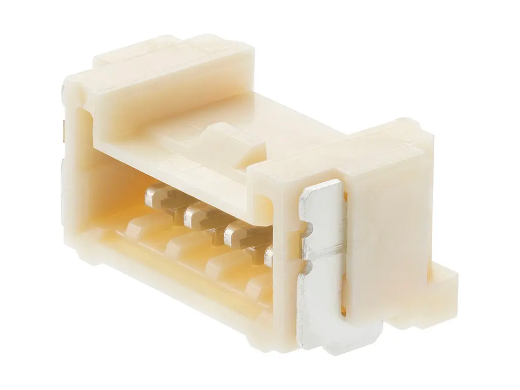 Produktfoto 1 von Molex 505567 Leiterplattenleiste gewinkelt, 2-polig / 1-reihig, Raster 1.25 mm Raster Oberfläche, Micro Lock