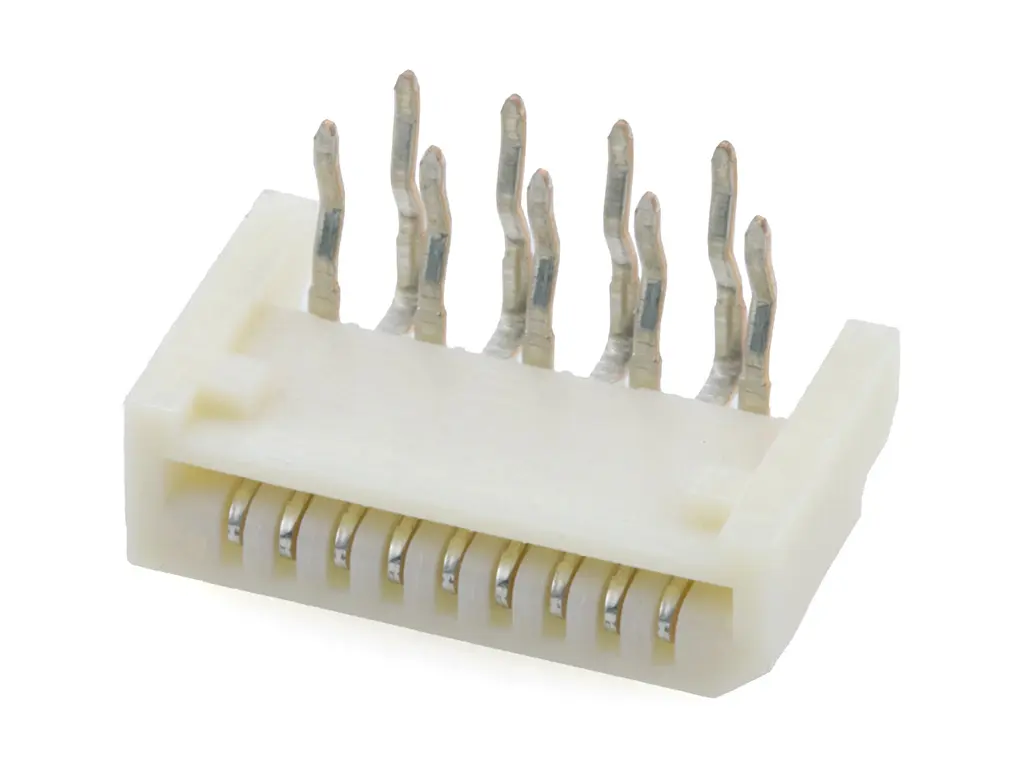 Produktfoto 1 von Molex 52807-0910, SMD gewinkelt FPC-Steckverbinder, 9-polig, Raster 1 mm, Lot