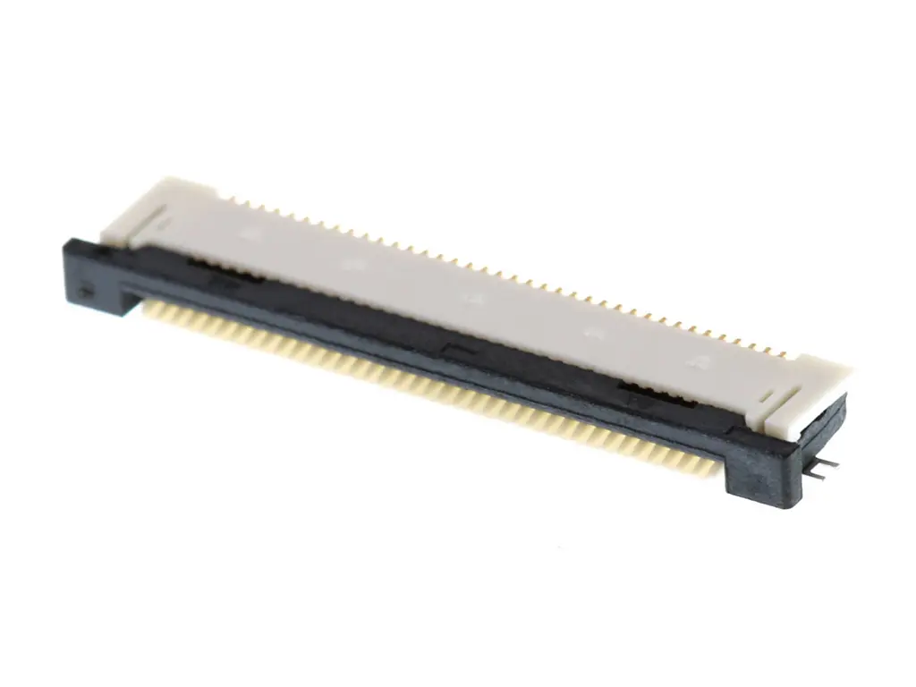 Produktfoto 1 von Molex 54132-3862, SMD gewinkelt FPC-Steckverbinder, 38-polig, Raster 0.5 mm, Unterseite