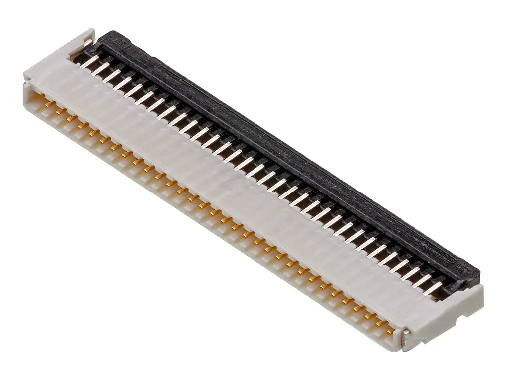Produktfoto 1 von Molex 503480-3200, SMD gewinkelt FPC-Steckverbinder, 32-polig, Raster 0.5 mm
