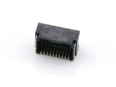 Produktfoto 1 von Molex 505448 Leiterplattenleiste gewinkelt, 20-polig / 2-reihig, Raster 1.25 mm Raster Oberfläche, Ummantelt