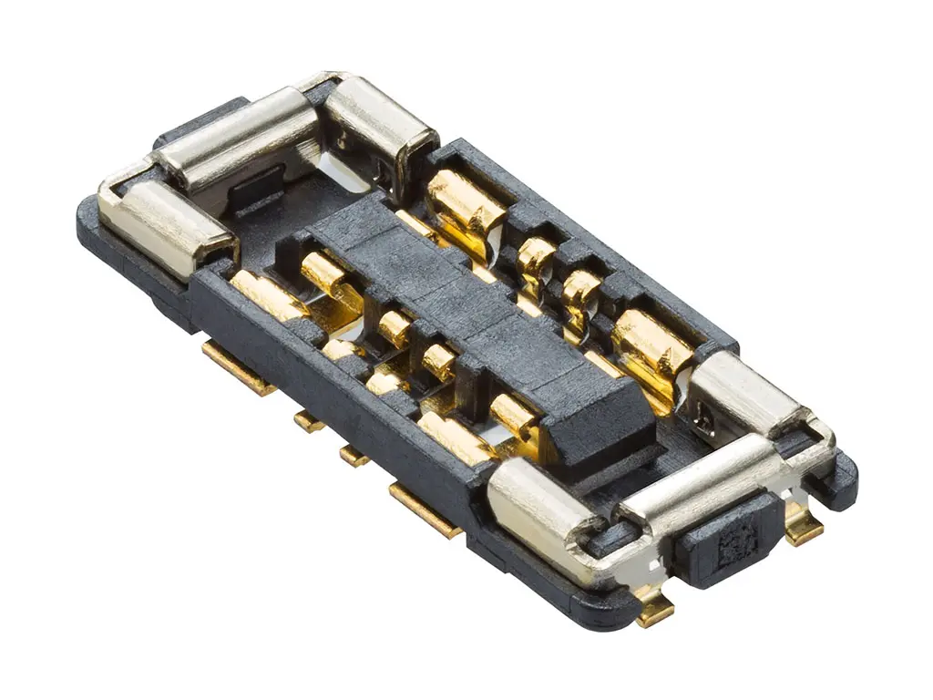 Produktfoto 1 von Molex 50547 Leiterplattenbuchse Vertikal Platine 1-polig / 2-reihig, Raster 0.4 mm SMD