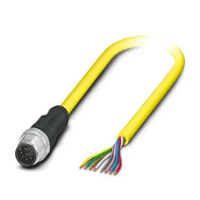 Produktfoto 1 von Phoenix Contact SAC, 8-polig Steuerleitung, M12, Gerade Stecker 8 / Freies Kabelende, Länge 2 m