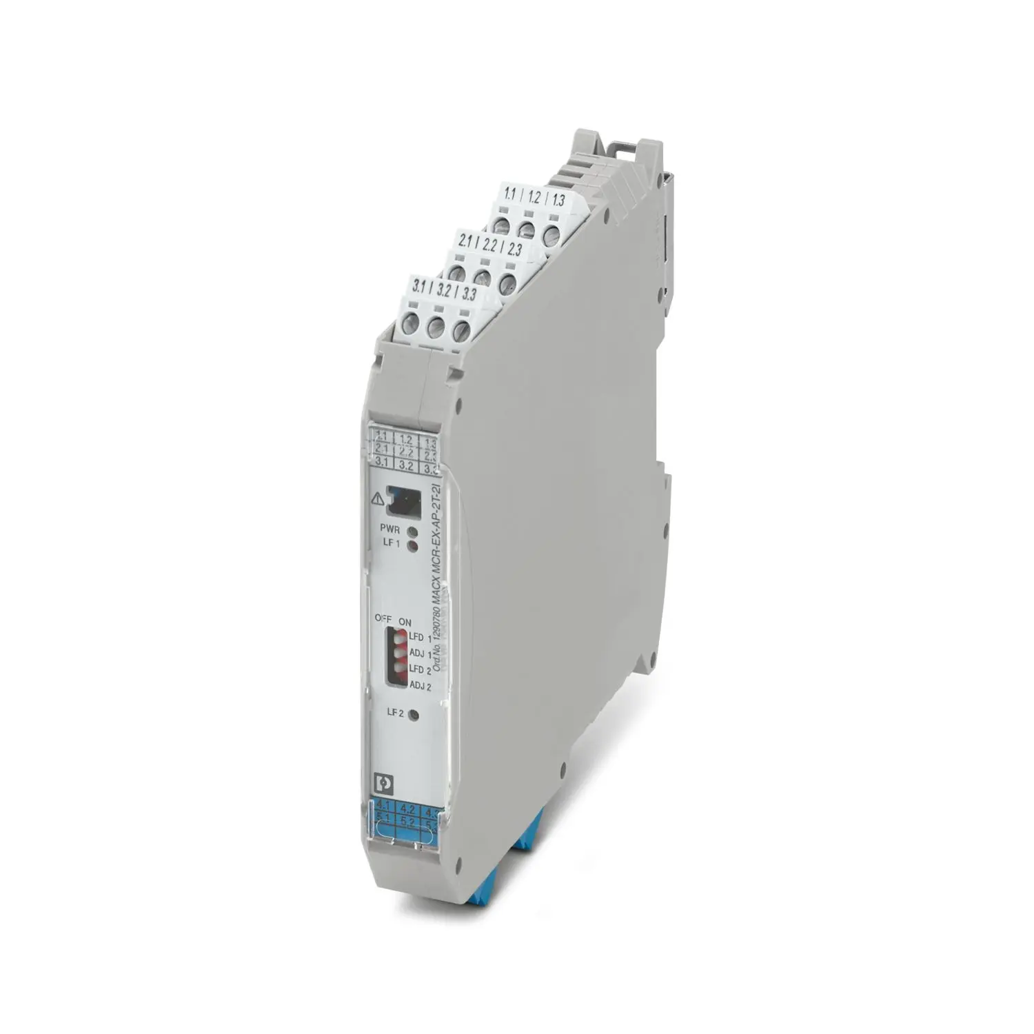Produktfoto 1 von Phoenix Contact Serie MACX MCR Temperaturmessumformer 24 V dc, Linearer Widerstand, Potenziometer, Thermoelement -200 to