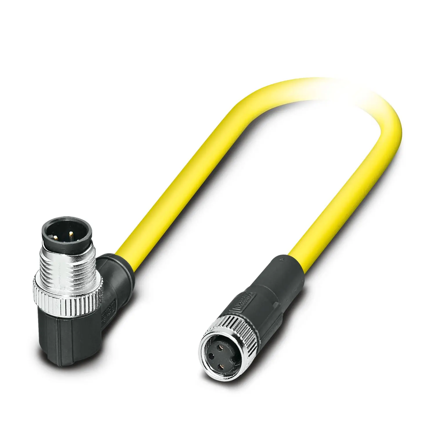 Produktfoto 1 von Phoenix Contact SAC, 3-polig Sensor-Betätigungselementkabel, M12, Rechtwinklig Stecker 3 / M8, Gerade Buchse, Länge 1.5