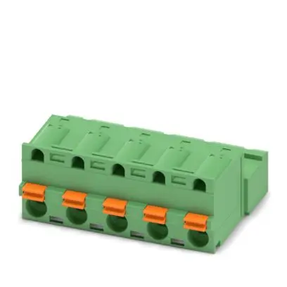 Produktfoto 1 von Phoenix Contact GFKIC Leiterplattensteckverbinder, 5-polig / 1-reihig, Raster 7.62 mm Schraubbefestigung