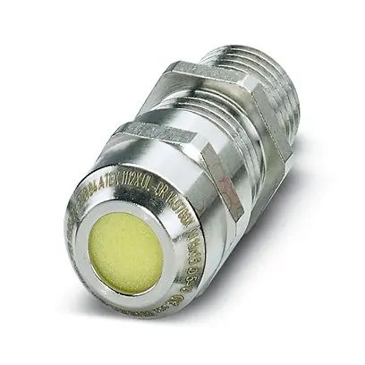 Produktfoto 1 von Phoenix Contact G-ESIS Kabelverschraubung, M16 x 1.5 Messing vernickelt 5 mm/ 10 mm, IP66, IP68