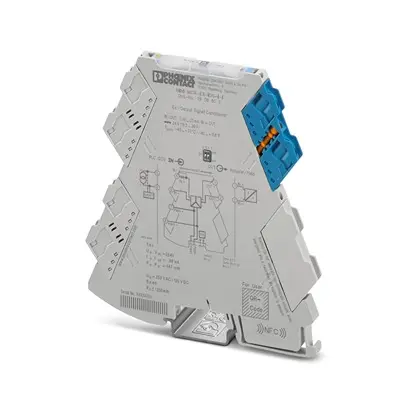 Produktfoto 1 von Phoenix Contact Serie 2908805 Signalwandler 24 V dc, Strom / Strom 20 mA AUS DIN-Hutschiene, ATEX