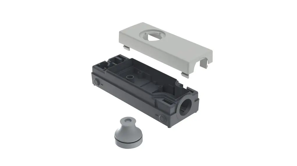 Produktfoto 1 von RAFI RAFIX Gehäuse, 1 x Ø 22.3 mm, Hellgrau, Kunststoff, IP65