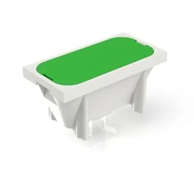 Produktfoto 1 von RAFI Taster, Lötanschluss 30mA Druckauslösung 9.5mm Taster Grün