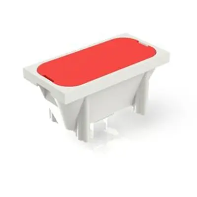 Produktfoto 1 von RAFI Taster, Lötanschluss 30mA Druckauslösung 9.5mm Taster Rot