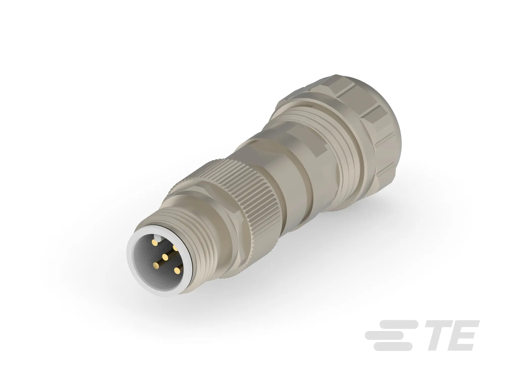 Produktfoto 1 von TE Connectivity 23125 19 M12 Industrie-Rundsteckverbinder Stecker 5-polig Stecker 4A Kabel IP40