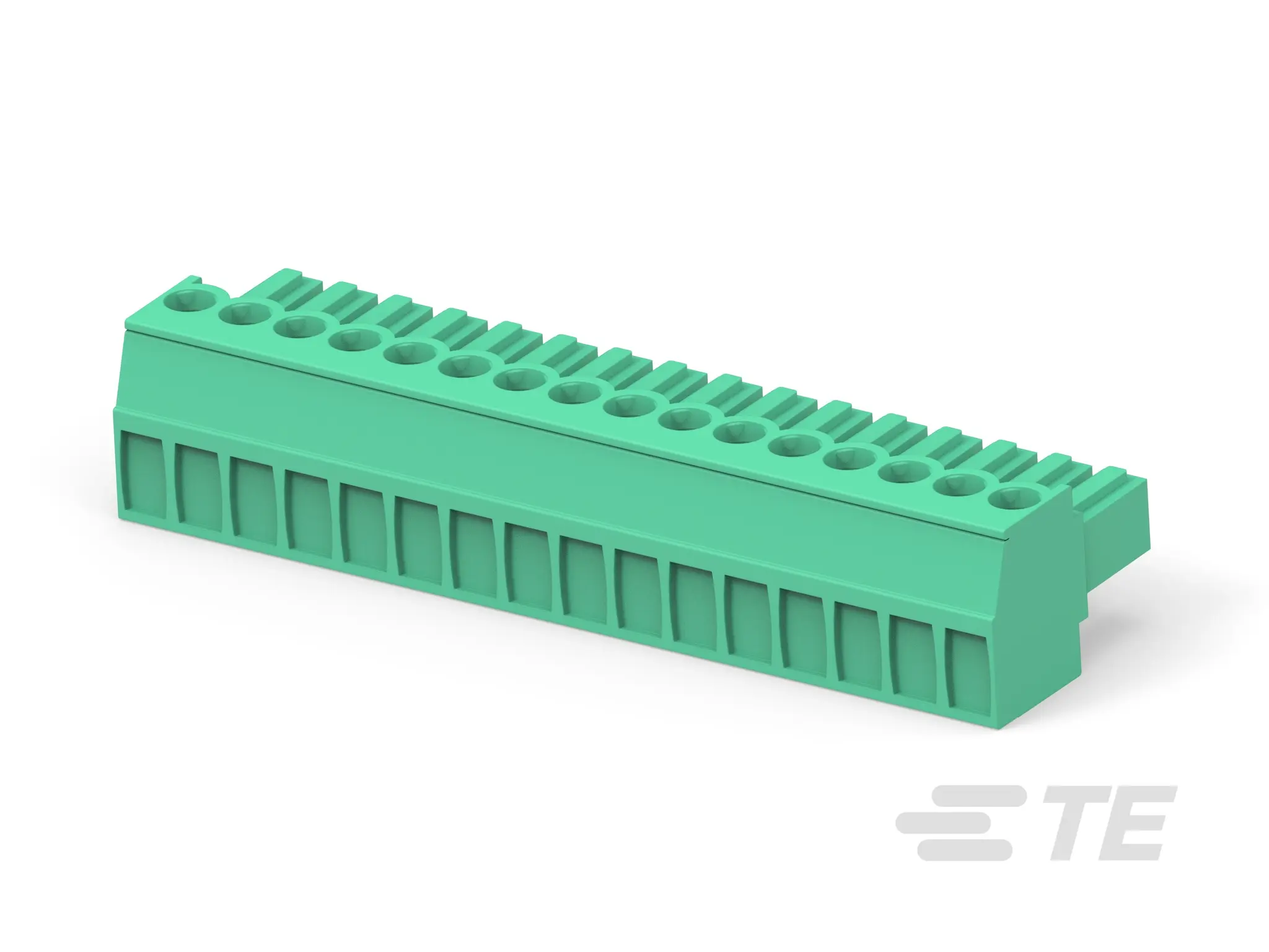 Produktfoto 1 von TE Connectivity Buchanan Steckbarer Klemmenblock Steckverbinder 16-Kontakte 3.5mm-Raster gewinkelt