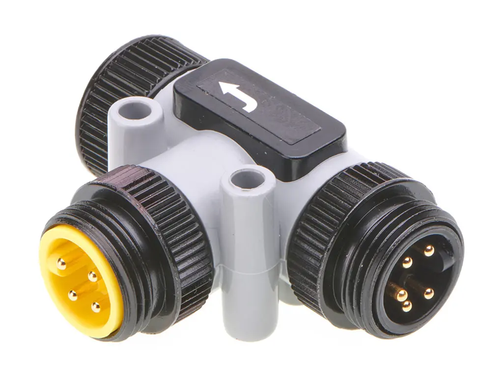 Produktfoto 1 von Molex 130035 Miniature Industrie-Rundsteckverbinder Stecker 5-polig Stecker 8A Kabel IP40