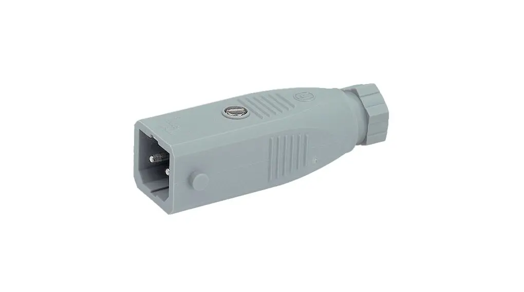 Produktfoto 1 von Hirschmann ST Leistungssteckverbinder Grau 2P+PE, 250V, Kabel Gerade IP54 10A