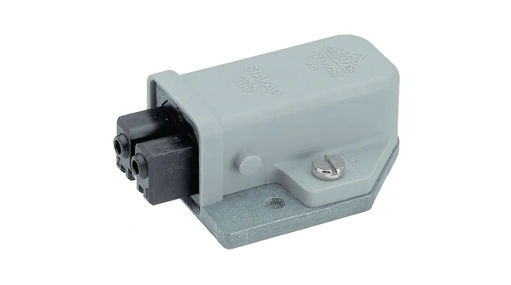 Produktfoto 1 von Hirschmann ST Leistungssteckverbinder Buchse Grau 2 + PE, 250 V / 10A, SMD IP54