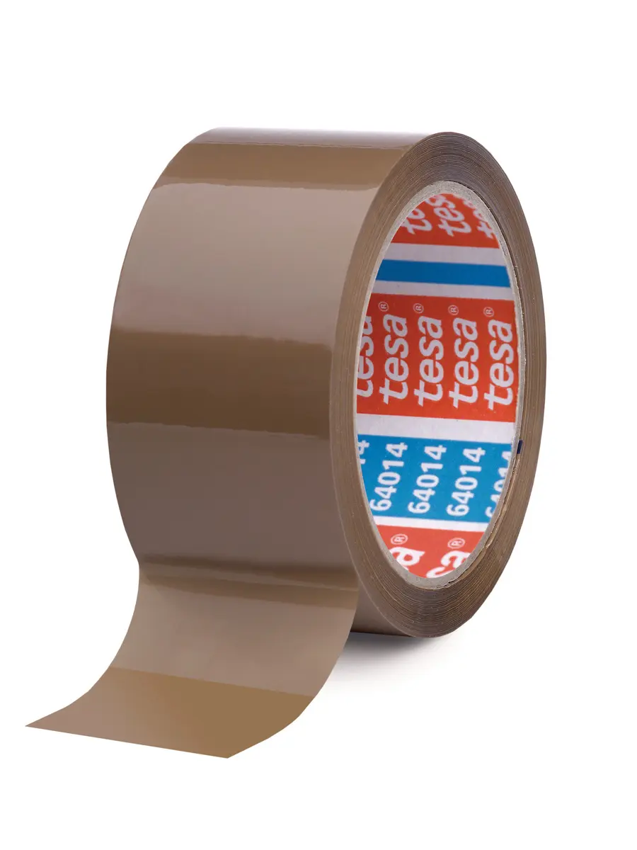 Tesa 64014 Packband, Polypropylen, Braun, Stärke 45 μm, 50 mm x 66 m