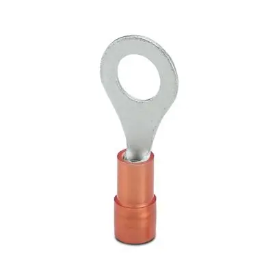 Produktfoto 1 von Phoenix Contact C-RCEI Ringkabelschuh, Isoliert 20 AWG, Kupfer, Rot, 16 AWG max.AWG, innen ø 6.5 mm, M6